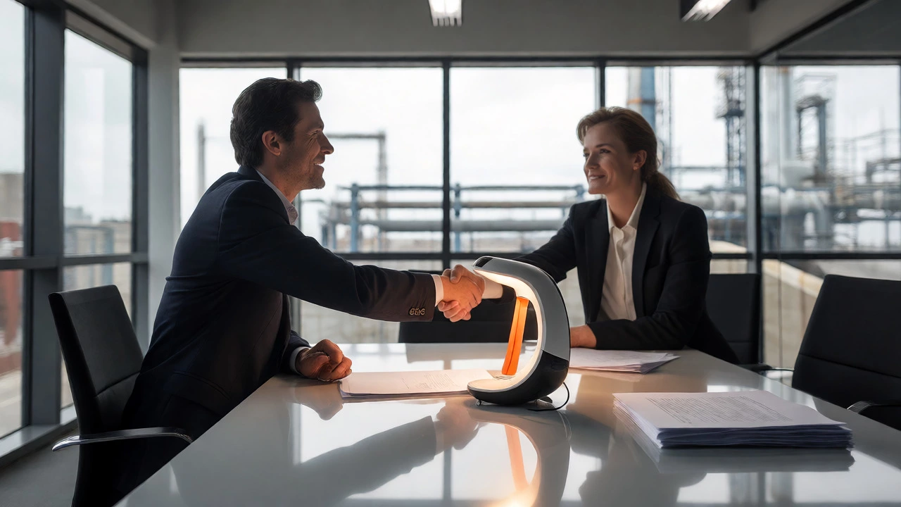 Handshake over a product prototype and contracts