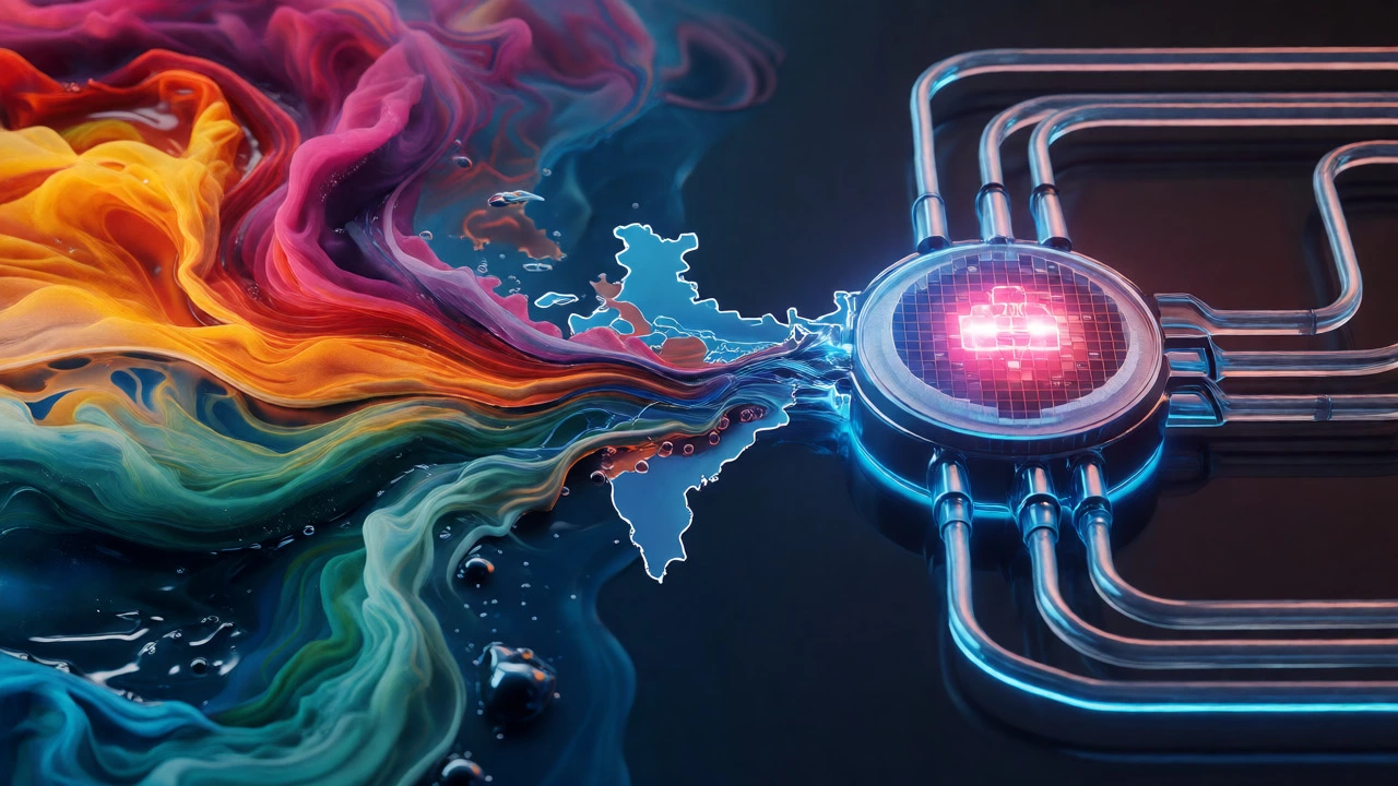 Textile dyes meeting electronic chemical etching